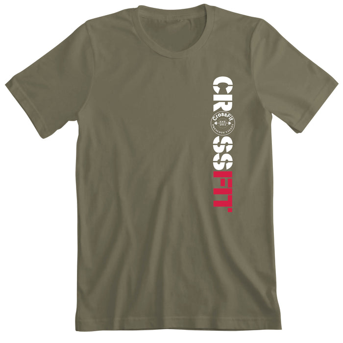 CrossFit Prescott Valley - 100 - Vertical - Men's T-Shirt