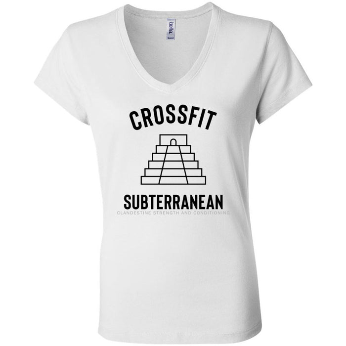 CrossFit Subterranean - 100 - Standard - Women's V-Neck T-Shirt