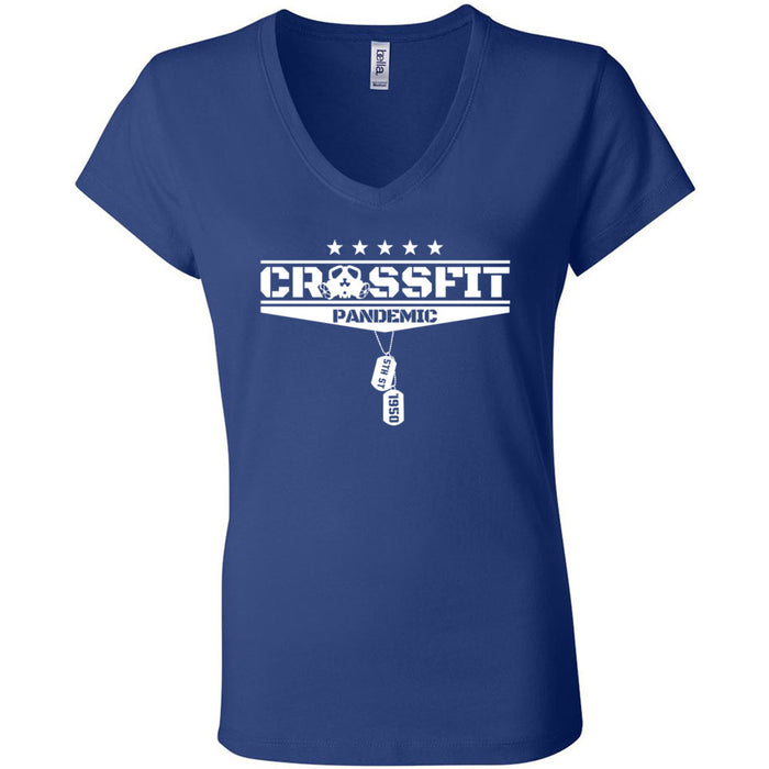 CrossFit Pandemic - 100 - Standard - Women's V-Neck T-Shirt