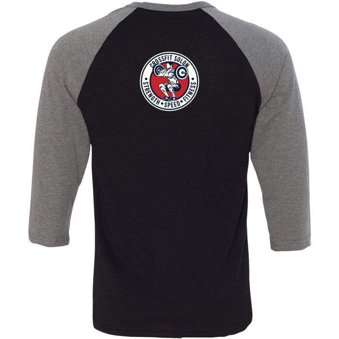 CrossFit Solon - 202 - Iron Oak - Men's Baseball T-Shirt