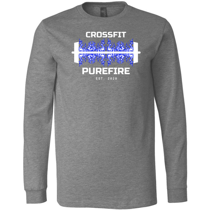 CrossFit Purefire - 100 - Barbell 3501 - Men's Long Sleeve T-Shirt