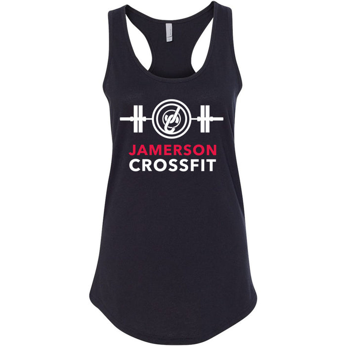 Jamerson CrossFit - 100 - Barbell White Red - Women's Tank