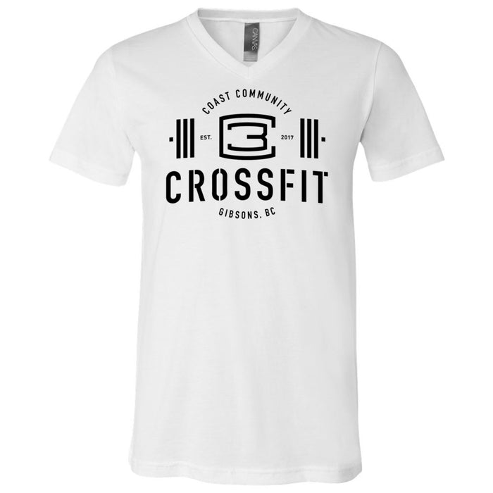 CrossFit Gibsons - 200 - New Logo - Men's V-Neck T-Shirt