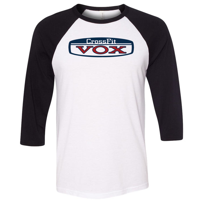 CrossFit Vox - 100 - Blue & Red - Men's Baseball T-Shirt