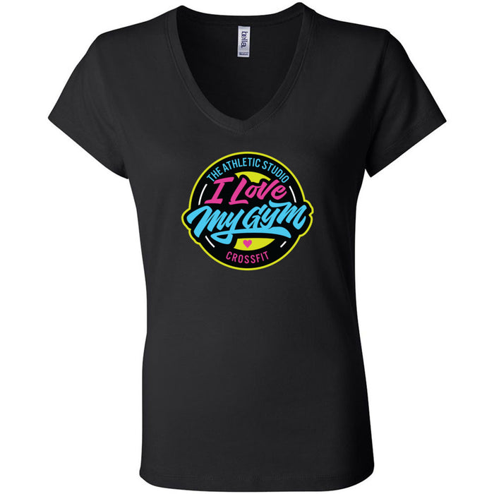 TAS CrossFit - 100 - I Love My Gym - Women's V-Neck T-Shirt