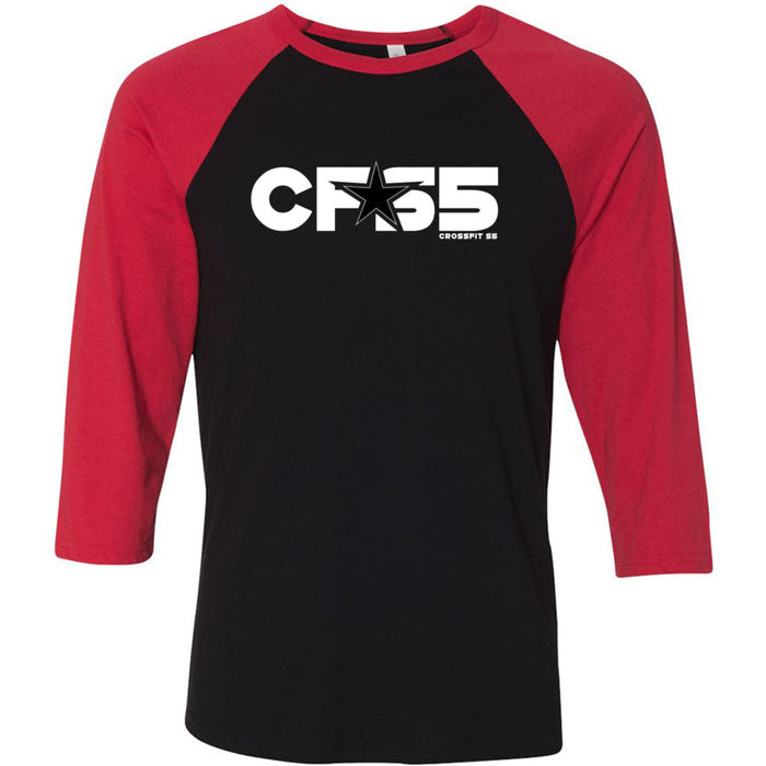 CrossFit S5 - 100 - White Star - Men's Baseball T-Shirt