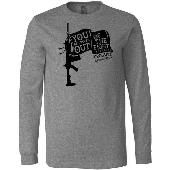 CrossFit Uncensored - 100 - You Are Never Out of the Fight 2 - Men's Long Sleeve T-Shirt