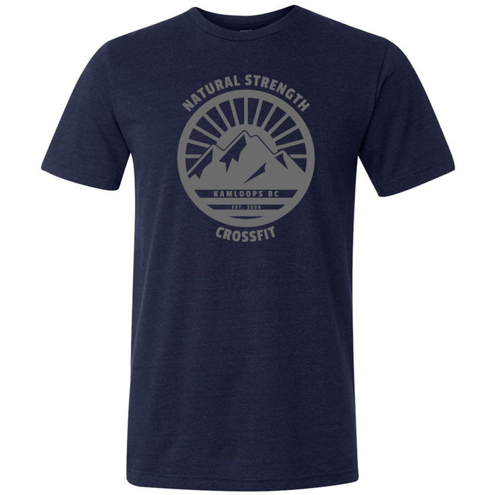 Natural Strength CrossFit - 100 - 02 Wilderness Gray - Men's Triblend T-Shirt