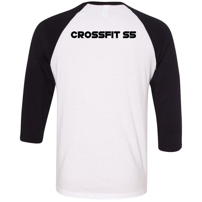 CrossFit S5 - 202 - Hurley Barbell Club - Men's Baseball T-Shirt