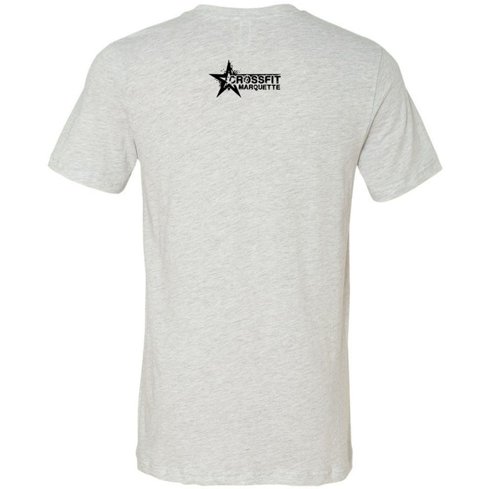 CrossFit Marquette - 200 - Barbells & Boos - Men's T-Shirt
