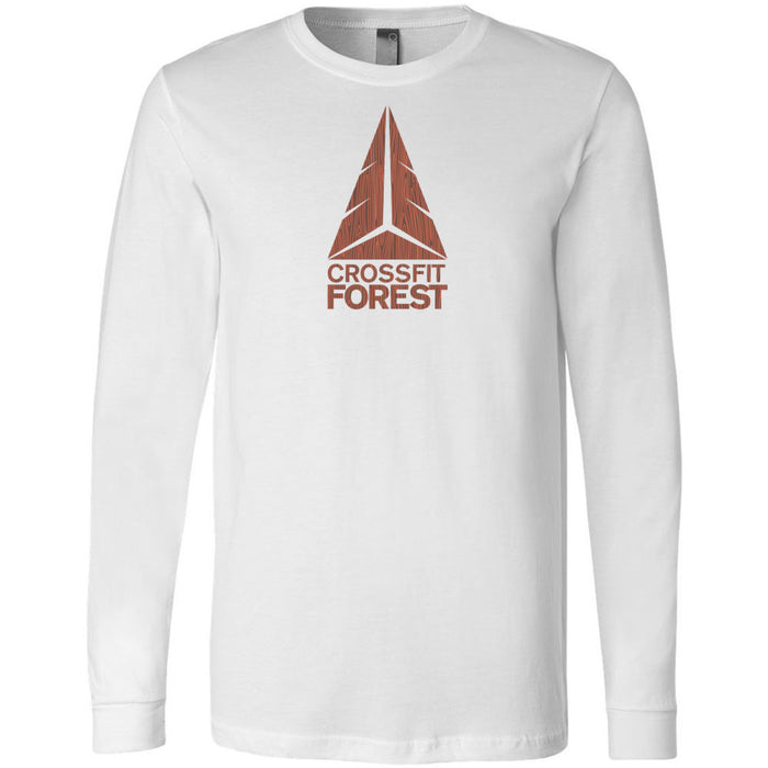 CrossFit Forest - 100 - Wood Grain 3501 - Men's Long Sleeve T-Shirt