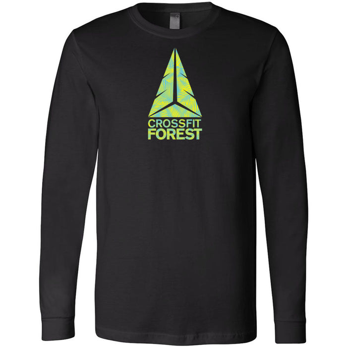 CrossFit Forest - 100 - Palms Neon Green 3501 - Men's Long Sleeve T-Shirt