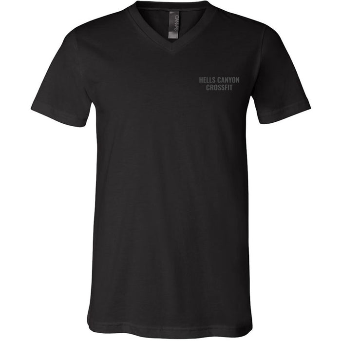 Hells Canyon CrossFit - 200 - Gray - Men's V-Neck T-Shirt