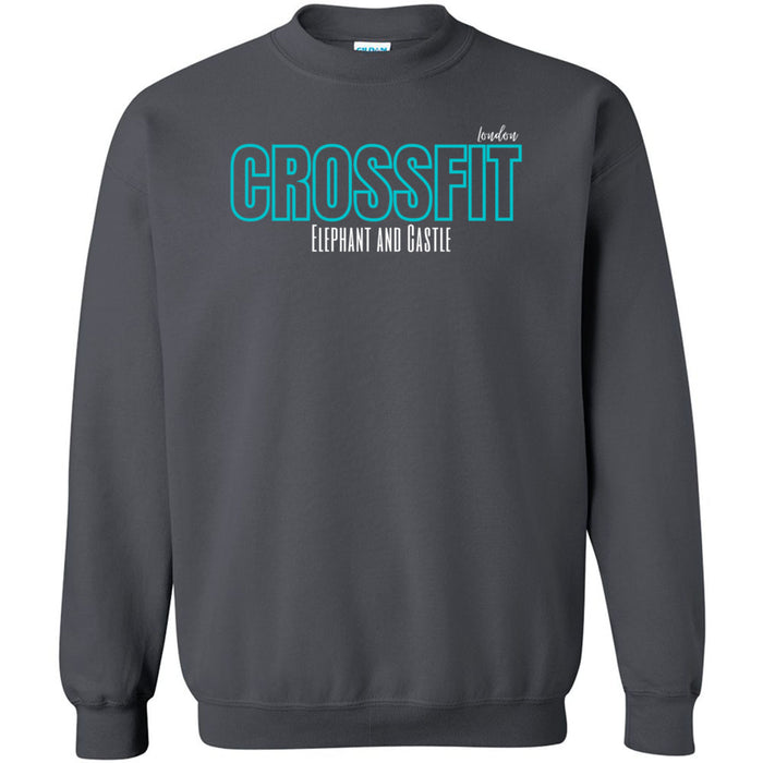 CrossFit Elephant and Castle - 201 - Teal - Crewneck Sweatshirt