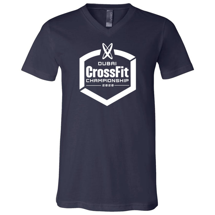 Dubai CrossFit Championship - 100 - White - Men's V-Neck T-Shirt