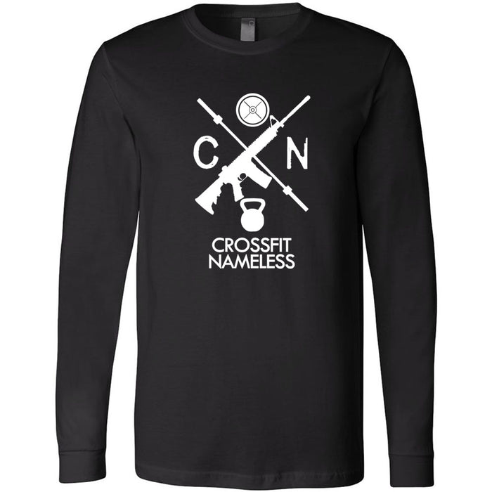 CrossFit Nameless - 202 - Gun - Men's Long Sleeve T-Shirt