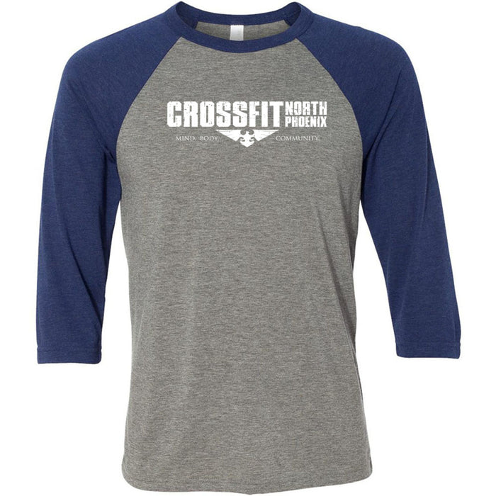 CrossFit North Phoenix - 202 - Distressed - Men's Baseball T-Shirt