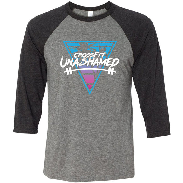 CrossFit Unashamed - 100 - Tropical - Men's Baseball T-Shirt
