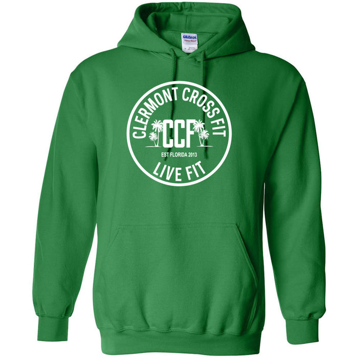 Clermont CrossFit - 100 - Anniversary (Outlines) - Hooded Sweatshirt