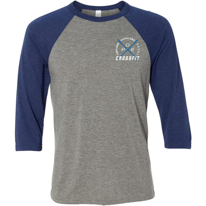 Perform Overcome Excel CrossFit - 100 - Pocket - Men's Baseball T-Shirt