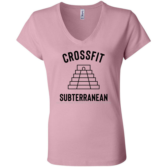 CrossFit Subterranean - 100 - Standard - Women's V-Neck T-Shirt