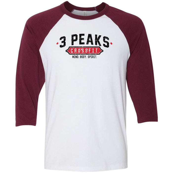 3 Peak CrossFit - 100 - Standard - Men's Baseball T-Shirt