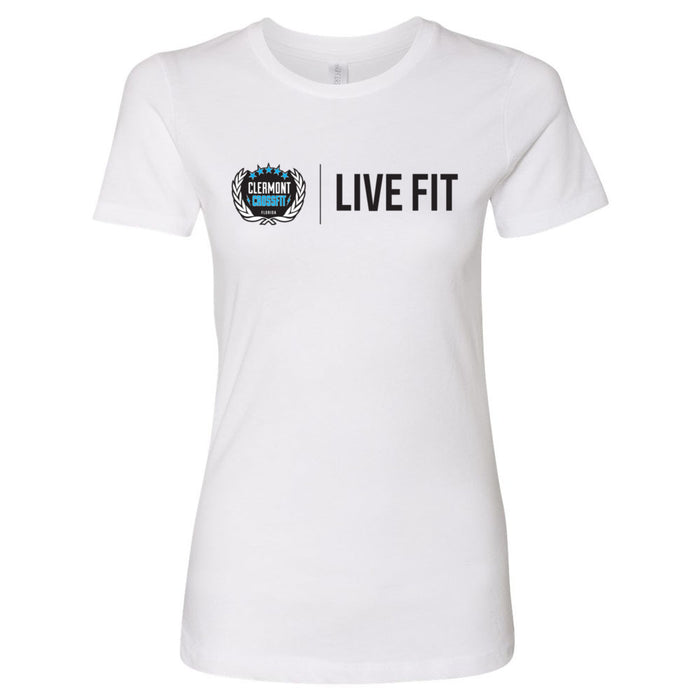 Clermont CrossFit - 100 - Live Fit - Women's Boyfriend T-Shirt