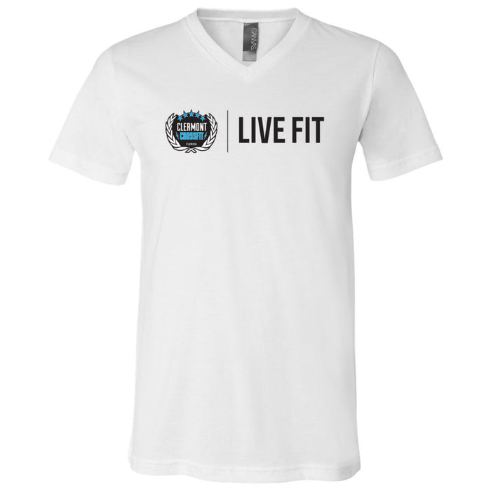 Clermont CrossFit - 100 - Live Fit - Men's V-Neck T-Shirt