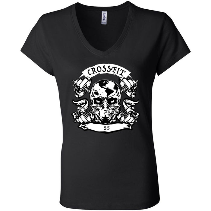CrossFit S5 - 100 - Strong - Women's V-Neck T-Shirt