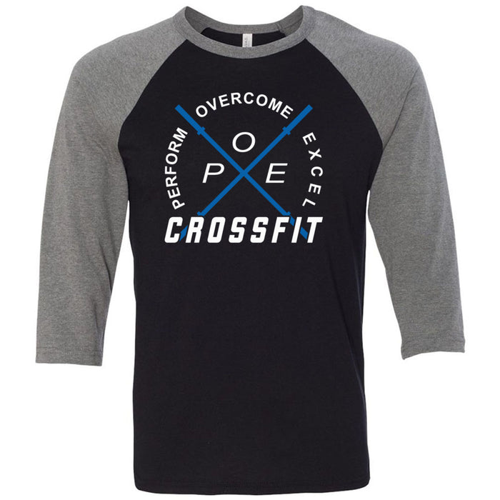 Perform Overcome Excel CrossFit - 100 - Standard - Men's Baseball T-Shirt
