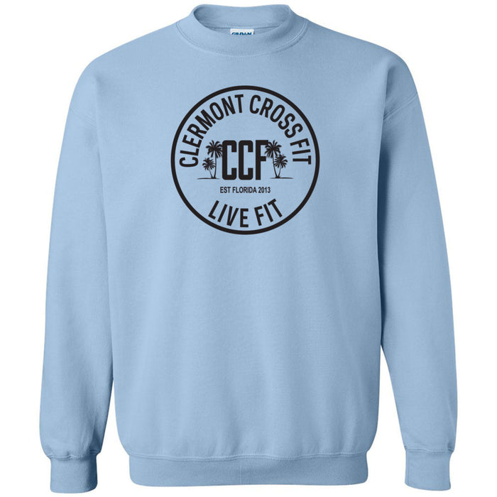 Clermont CrossFit - 100 - Anniversary (Outlined) - Crewneck Sweatshirt