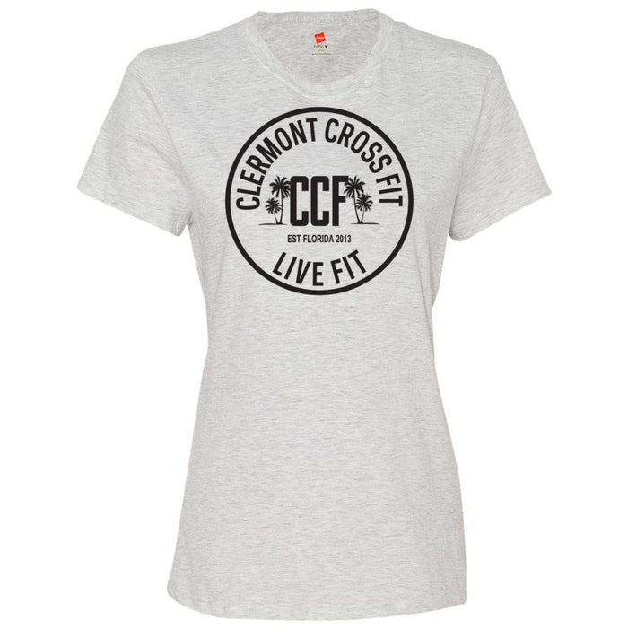 Clermont CrossFit - 100 - Anniversary (Outlined) - Women's T-Shirt