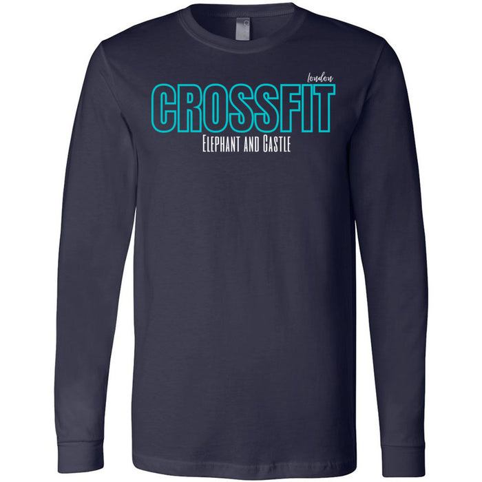 CrossFit Elephant and Castle - 202 - Teal - Men's Long Sleeve T-Shirt