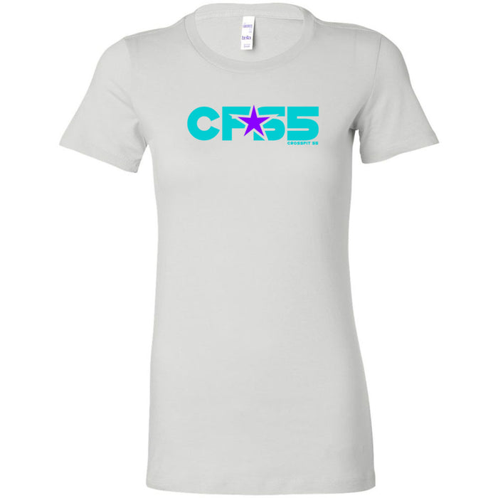 CrossFit S5 - 100 - Cyan Star - Women's T-Shirt