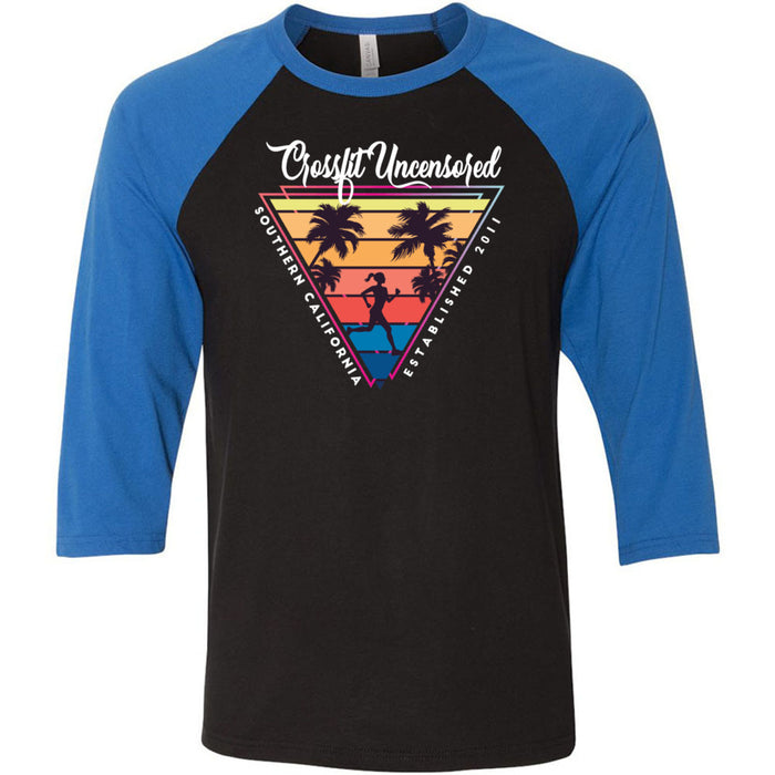 CrossFit Uncensored - 100 - Summer (Triangle) - Men's Baseball T-Shirt