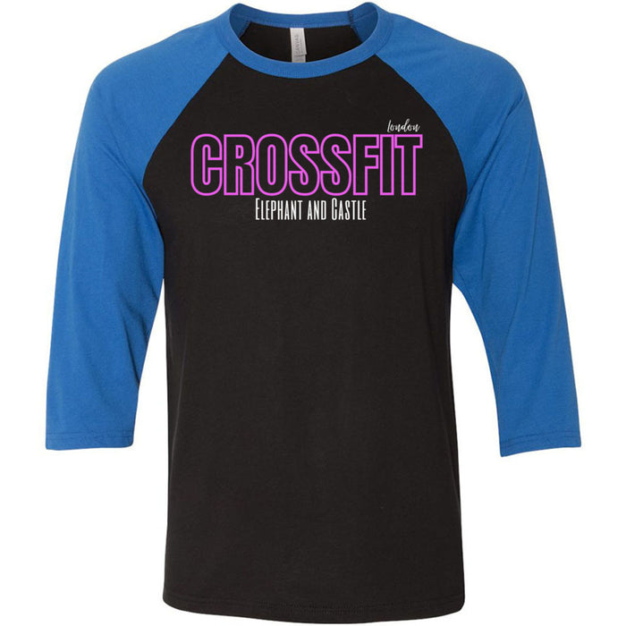 CrossFit Elephant and Castle - 202 - Pink - Men's Baseball T-Shirt