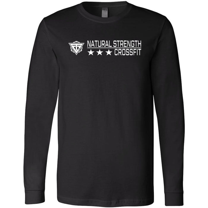 Natural Strength CrossFit - 100 - 3 Star One Color 3501 - Men's Long Sleeve T-Shirt
