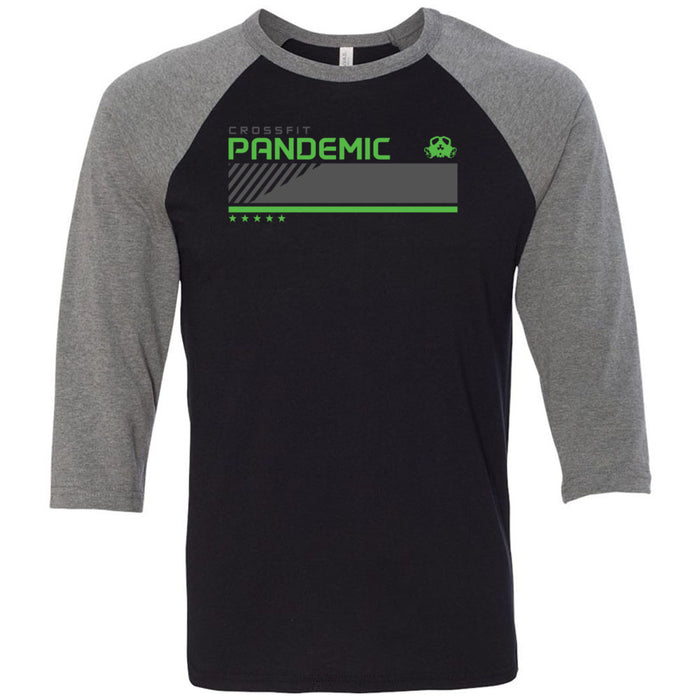 CrossFit Pandemic - 202 - Green - Men's Baseball T-Shirt