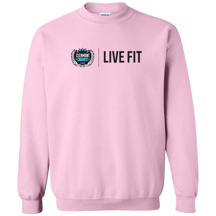 Clermont CrossFit - 100 - Live Fit - Crewneck Sweatshirt