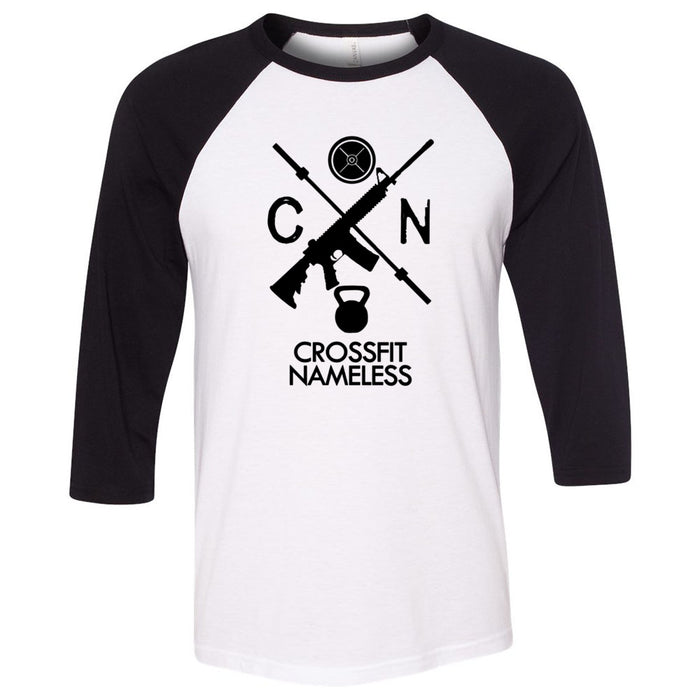 CrossFit Nameless - 202 - Gun - Men's Baseball T-Shirt